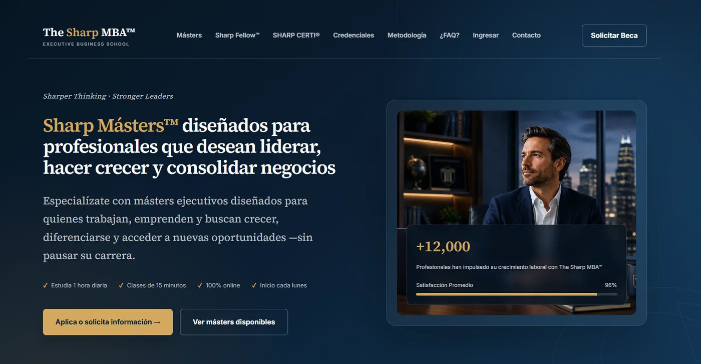 The Sharp MBA, ecosistema educativo desarrollado por Happy Click
